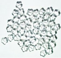 50 8mm Transparent Crystal Star Beads